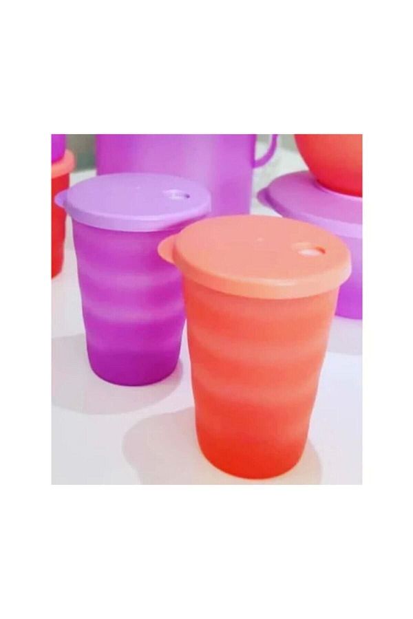 Tupperware-Glass Set of 2 Straw Compatible 1