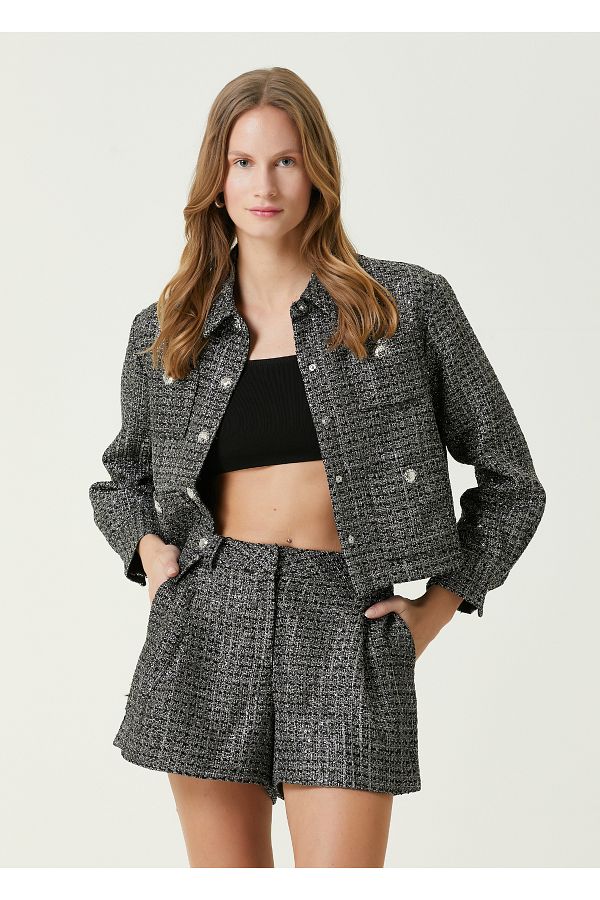 Maje silver jacket new arrivals
