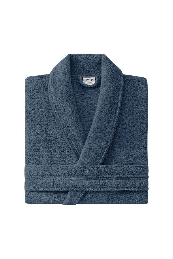 Yataş-Essentials Bathrobe - Denim Color 1