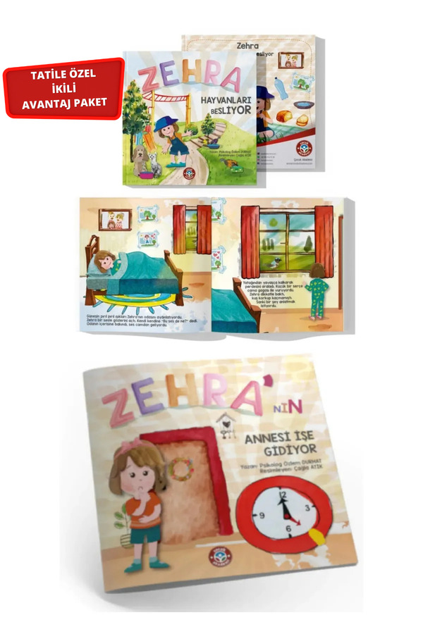 Çocuk Akademi Zehra Hayvanları Besliyor Hikaye Kitabı ve Zehra’nın Annesi Işe Gidiyor