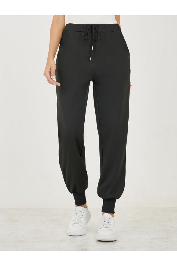 Styli Cuffed Tapered Ankle Length Joggers with Drawstring Trendyol