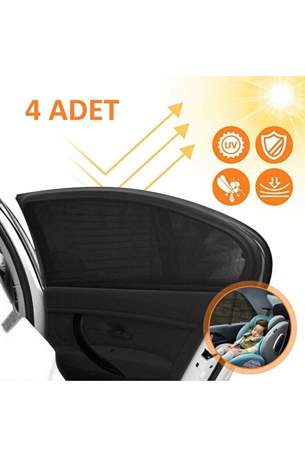HeiN 4 Adet Araba Yan Cam Perdesi Oto Güneşlik Perde