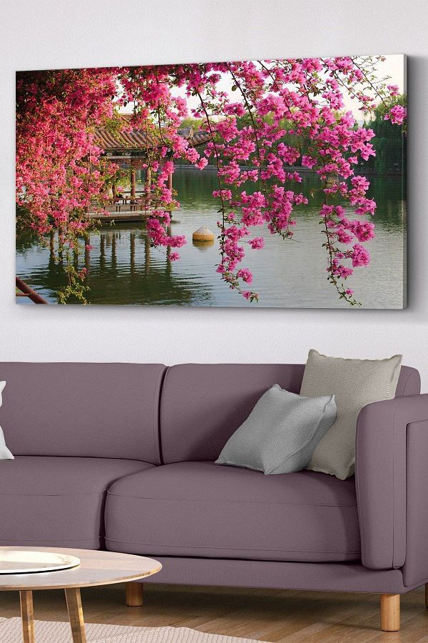 Evinemoda-Pink Leaf Tree Canvas - Canvas Painting 1