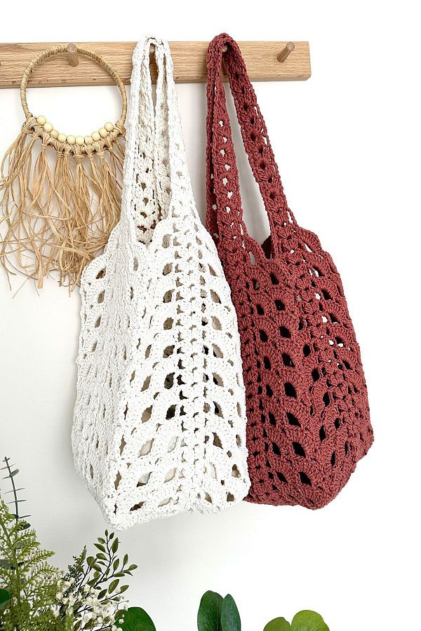 BECCASTYLE Macrame Shoulder Bag Macrame Bag Summer Bag Handmade Special Design Bag ECRU COLOR 1 PCS Trendyol