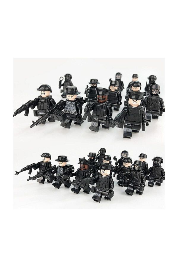 Legoedly-12 Pieces Lego Compatible Swat Set Compatible with Visual 1