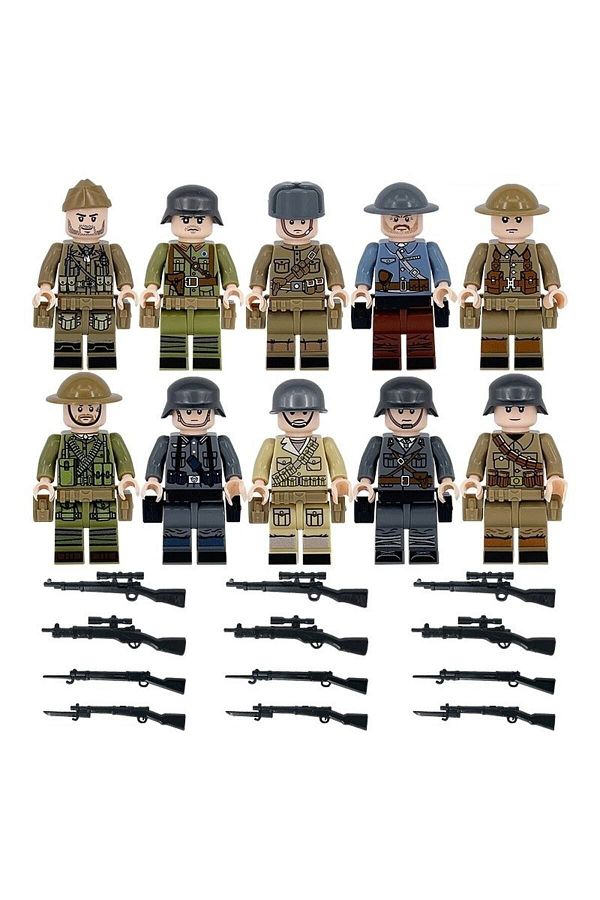 marimari 10 Pieces of Lego Compatible Swat Soldier Figures are the same as Visual Trendyol