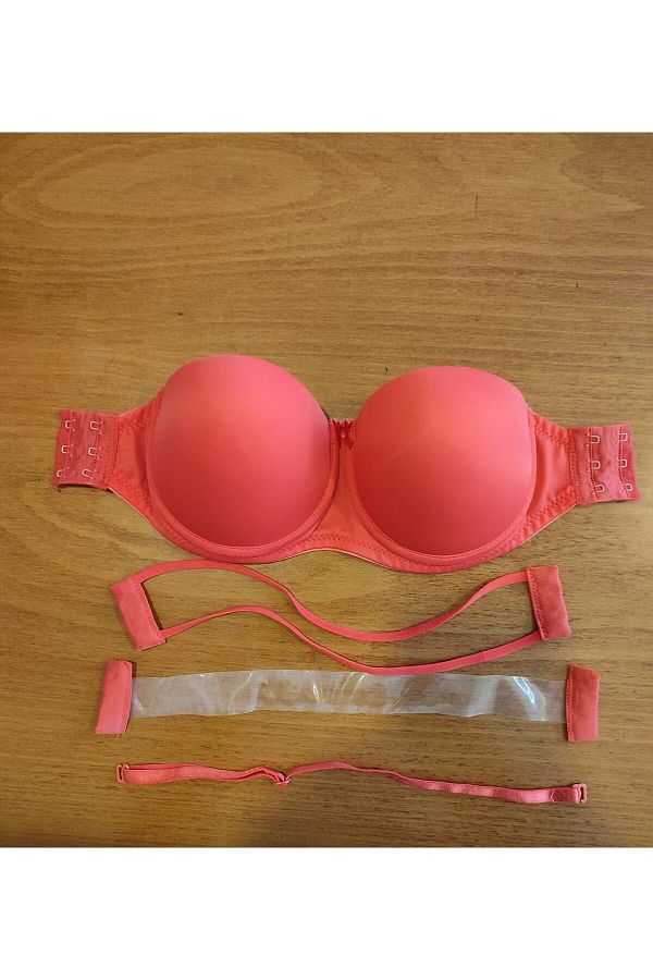 enmodaiçgiyim-Transparent Half Support Strapless Bra on the Back 1