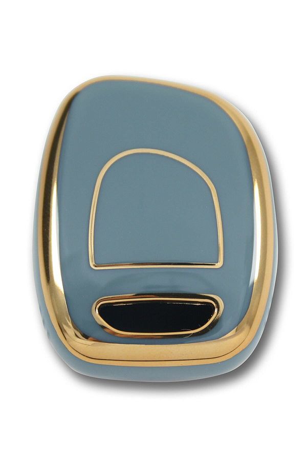 GMA KEYS-Lux Renault Clio 1, 2, Kangoo 1 Button Nano Key Case Gray Gold Gold Color 1st Quality 1