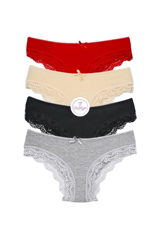 DONLİZZA-Csipkés bikini bugyi 4 db 1