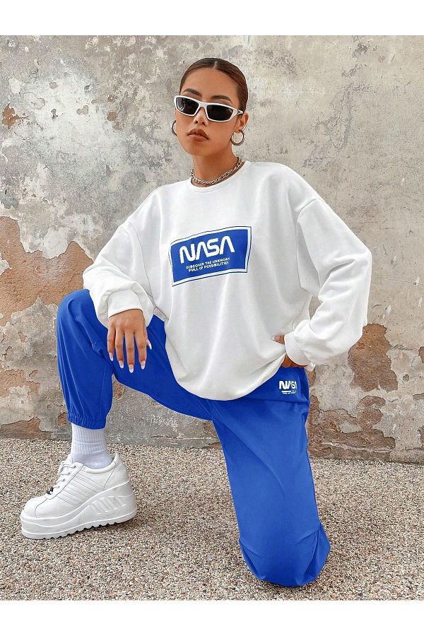 Blue nasa sweatshirt shop