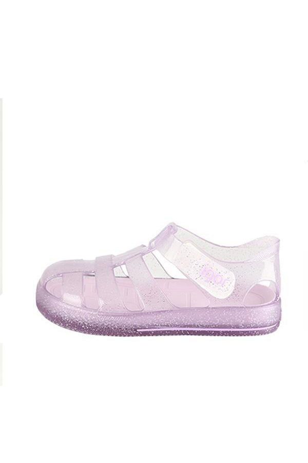 IGOR-S10265 Sandale violet argintii pentru copii cu sclipici Star 1