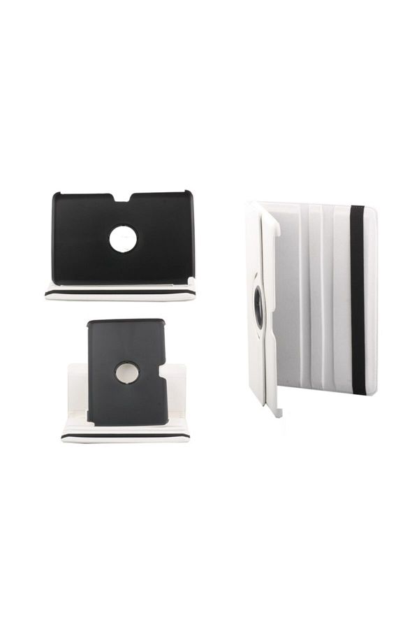 ELBA-Samsung Tab2 P3100 Compatible Colorful Case 360 Degree Rotatable (red-black-white) 1