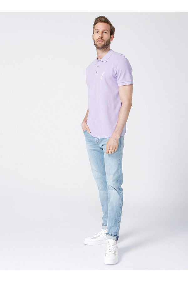 National Geographic Polo T shirt Purple Regular fit Trendyol