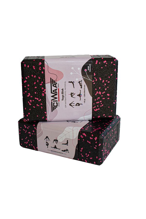CIWAA-Pink Epp Yoga Block - Pack of 2 1