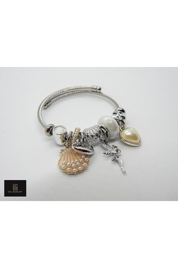 D G Jewelry Steel Bracelet Silver colored Zircon Trendyol
