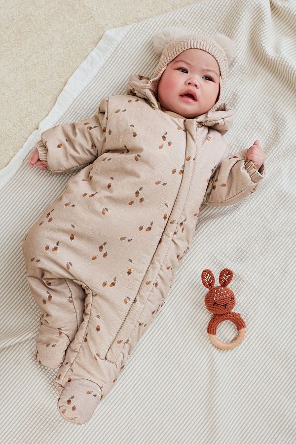 Next Baby Baby Pajamas Cotton Mink Full Fleece Lined Astronaut Jumpsuit Trendyol