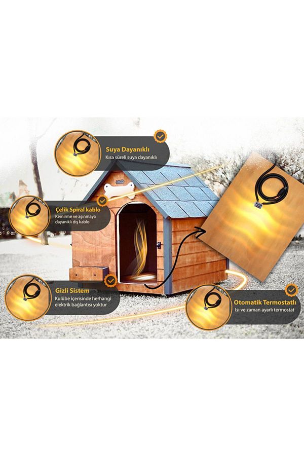 MANDU-Xlarge Doghouse - Floor Heating, Heated Base 1