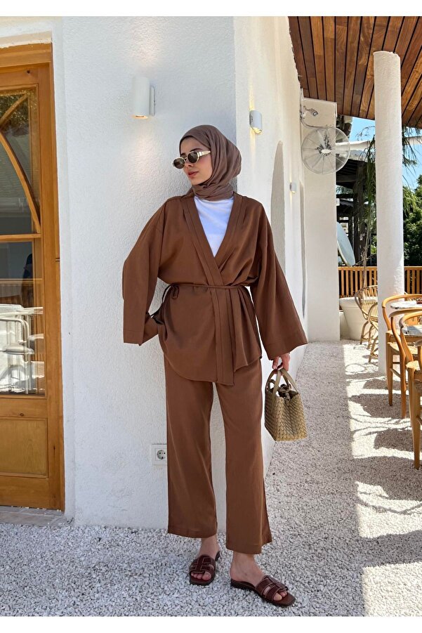 Baumwolle Leinen Kimono Jacke Lang Manuka Lange Kimonojacke Aus