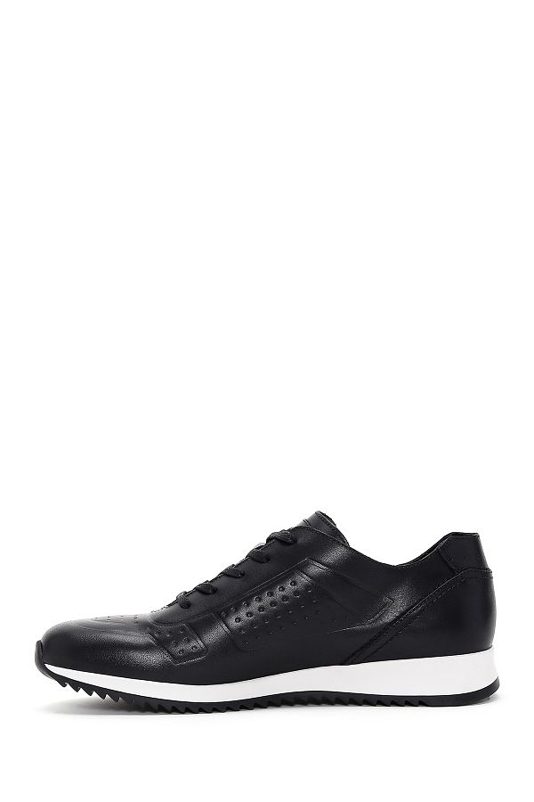 Derimod Black Leather Men s Sneakers 23sfd610218 Trendyol
