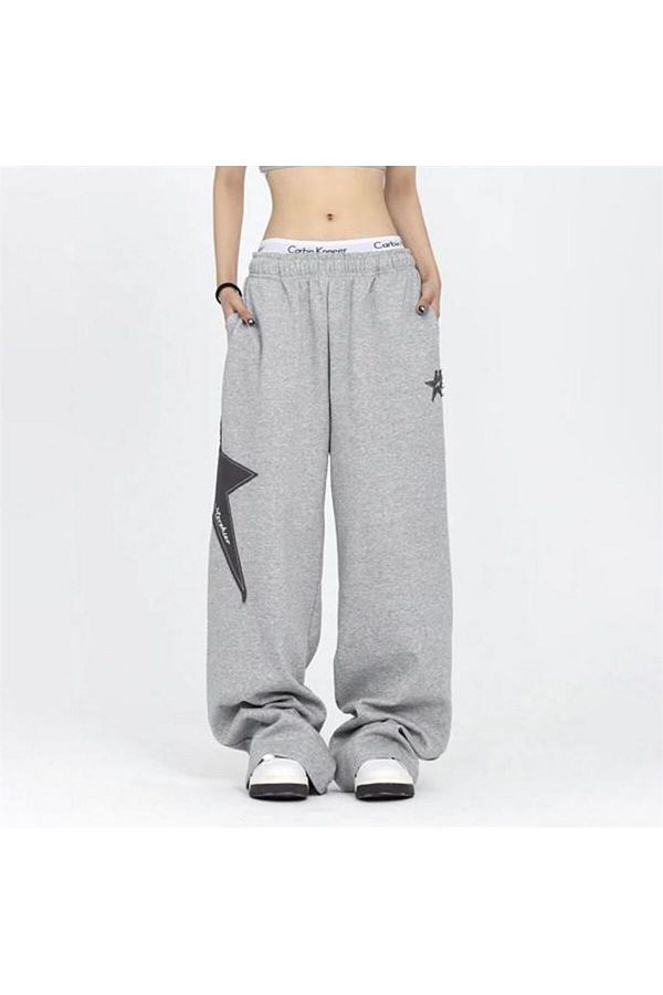 Kostebek Big Star Streetwear Gray Comfortable Sweatpants Trendyol