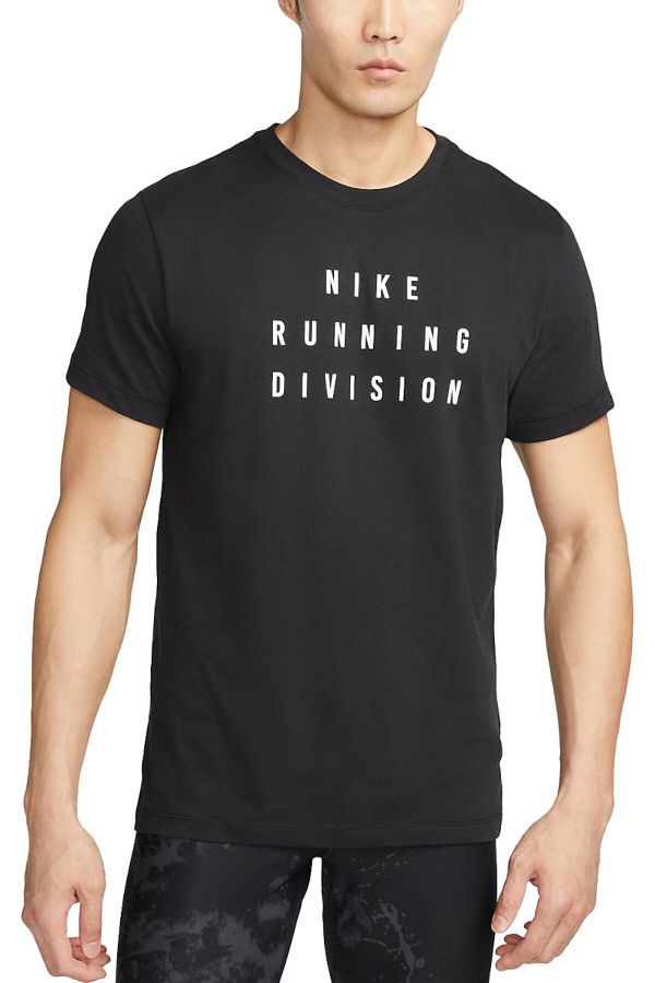 Nike Men s Black Dri Fit Sports T Shirt Run Trendyol