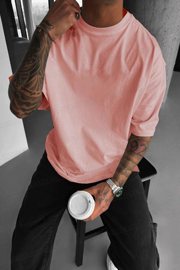 Teenage Millionaire-Ανδρικό μπλουζάκι Salas Basic Salmon Basic Unprinted Oversize 1