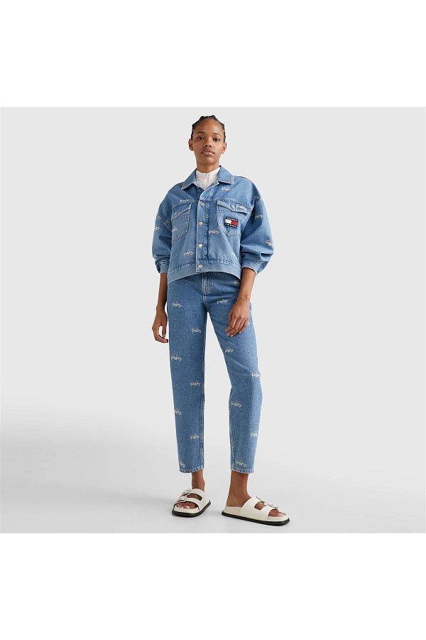 Wide sleeve denim jacket hotsell