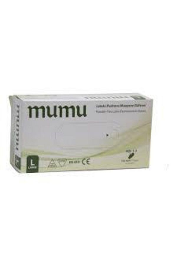 Mumu-Large Powder Free Latex Gloves 1