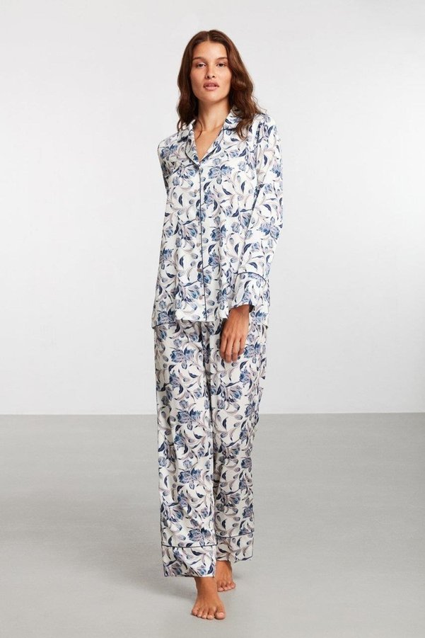 Penye Mood Patterned Shirt Set