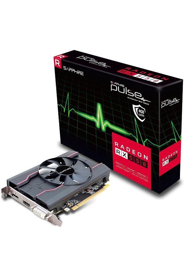 SAPPHIRE Amd Radeon Rx 550 Pulse 4gb Gddr5 128bit 1266mhz PCI Express 3.0 Graphics Card 11268 01 20g Trendyol