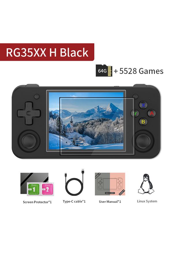 Choice-ANBERNIC RG35XX H - 3.5 inch IPS Screen Linux Handheld Game Console H700 Retro Video Games Player 1