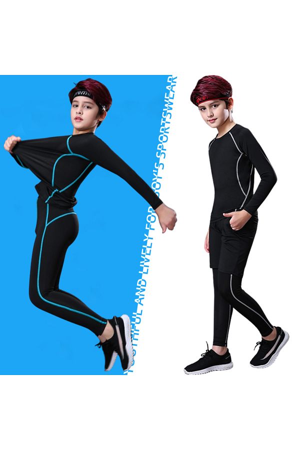 Choice Kids Fitness Tracksuits Youth Warm Pants Tops Underwear Tight Sports Clothes for Boys Compression. Trendyol