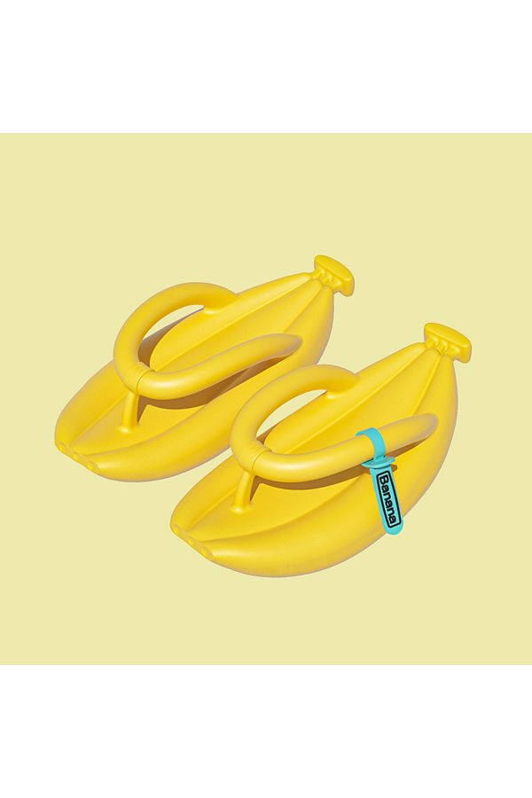 Choice Banana Pattern Flip Flops Wrinkled Sandac k Platform Non Slip Summer Novelty Slippers para Mujeres y Hombres Trendyol