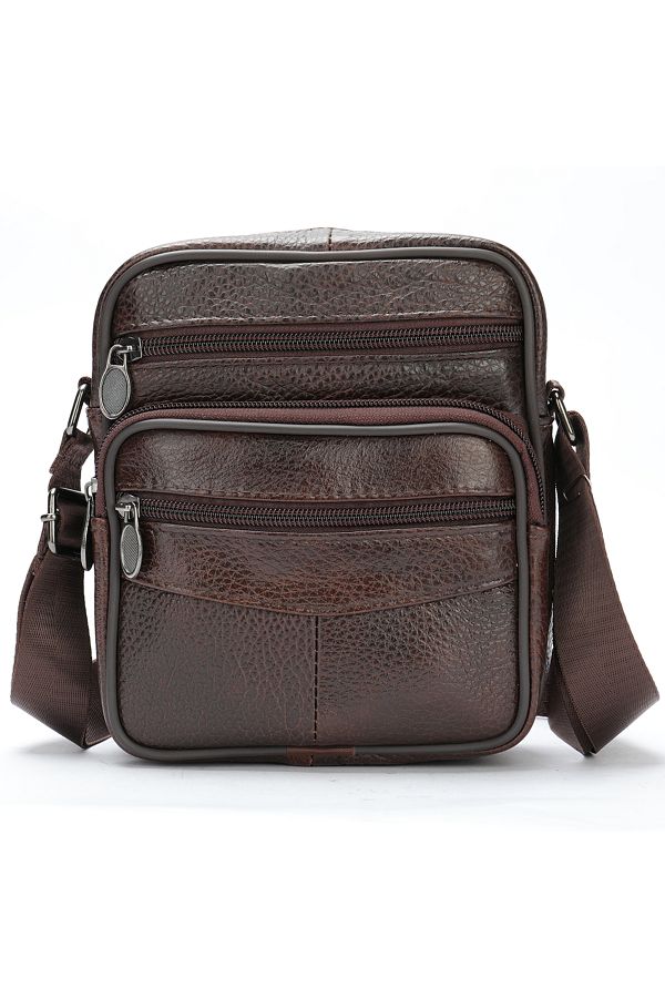 Choice WESTAL Hot sale Men s Shoulder Bags Casual Messenger Bag Genuine Leather Gift for Man Trendyol