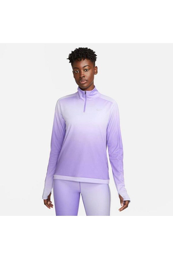 Nike Dri Fit Swoosh Printed Women s Running Top Quarter Zip DX0956 567 Trendyol