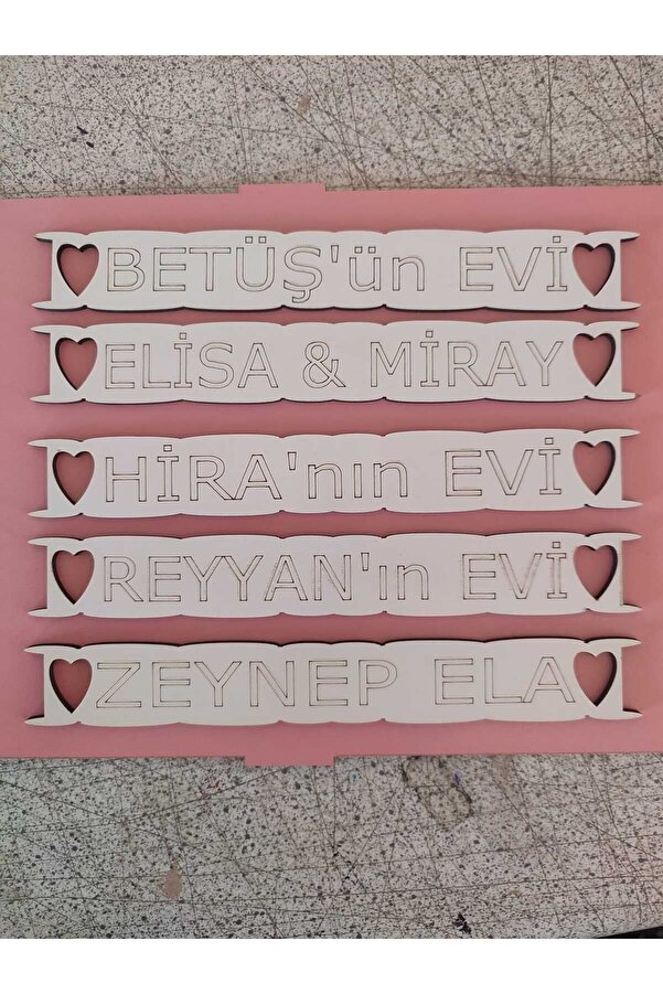 BELİNAY ÇOCUK DÜNYASI AHŞAP BEBEK OYUN EVİ İSİMLİK LÜTFEN İSİM BELİRTİNİZ