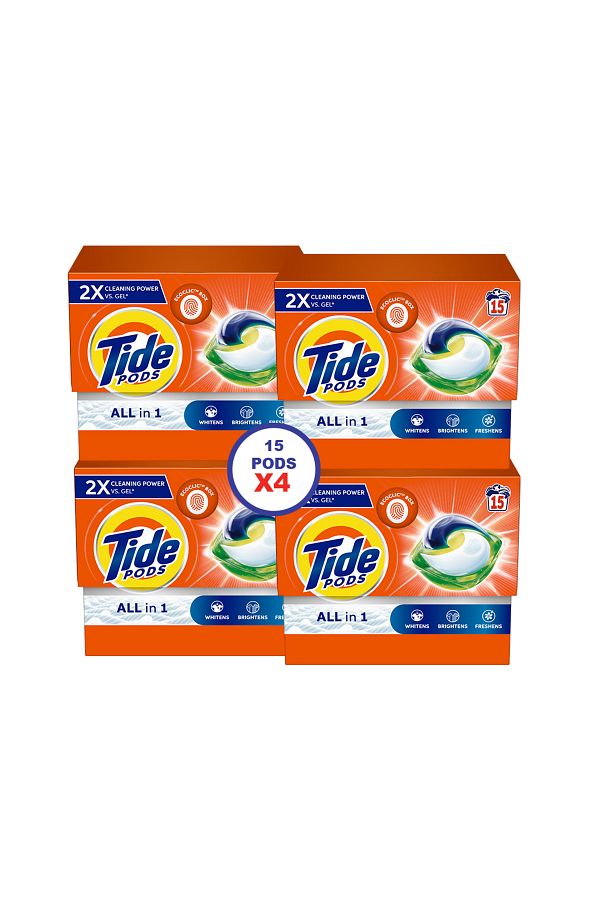 Tide-Original All-in Pods 15 Count Laundry Detergent Pods
Whitens Brightens Freshens 1