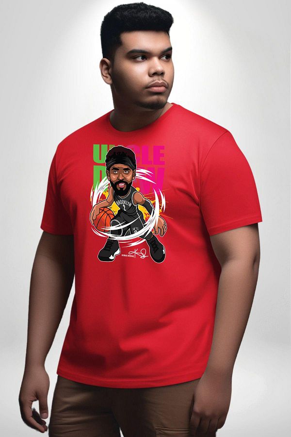 Kyrie irving t shirt red clearance