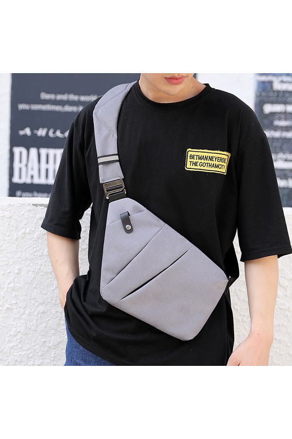 Choice Fengdong men ultra thin anti theft small chest bag mini cross body bags male one shoulder sling b. Trendyol