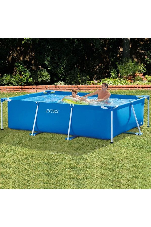 Intex-İntex 28272 Rectangular Prefabricated Family Pool 300x200x75cm 1