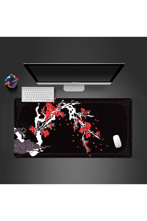 Mairuige-Mouse Pad Japanese Style Larger Mousepad Flower Xxl Gaming Keyboard Computer Desk Mat Accessories... 1