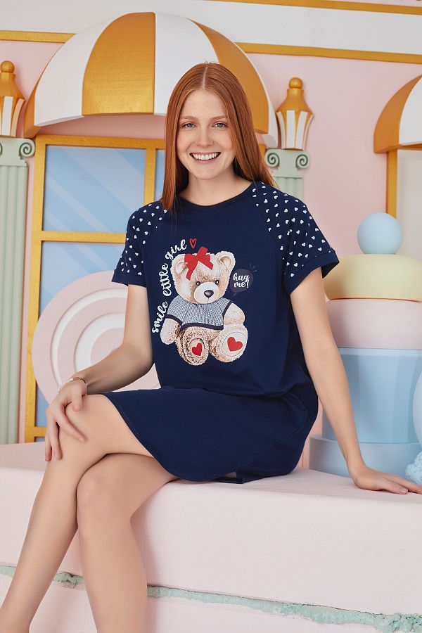 Sevim-15512 Model Printed Tunic 1