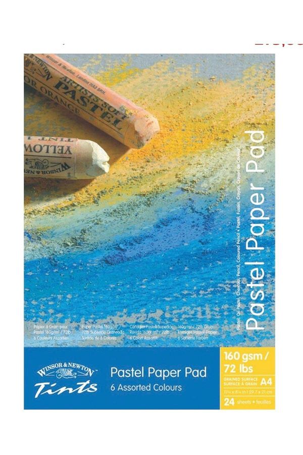 Winsor Newton-Winsor & Newton Tints A4 Pastel Pad (6 Colors) 1