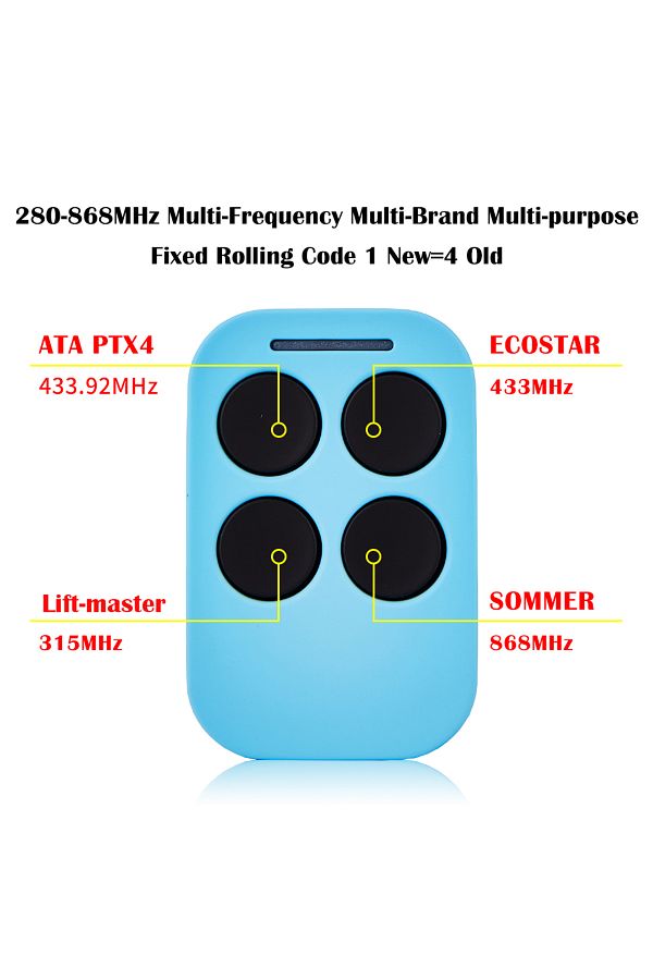 Choice-Garage Door Remote Control Duplicator 286MHz-868MHz Multi-Frequency Code Grabber Clone Gate Keyfo... 1