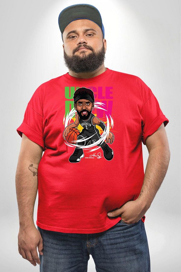 Kyrie irving t shirt red cheap