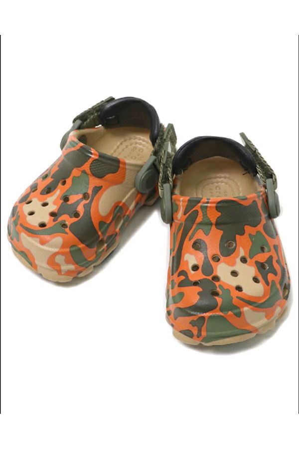 Camo and orange crocs deals