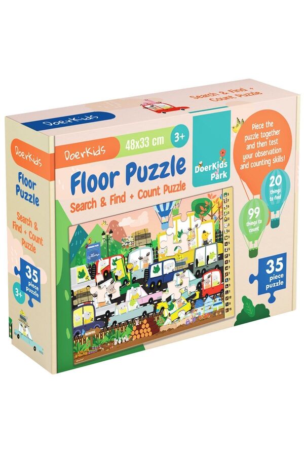 DoerKids Park Ara-bul Yer Puzzle | Eğitici Puzzle 4 Yaş 35 Parça