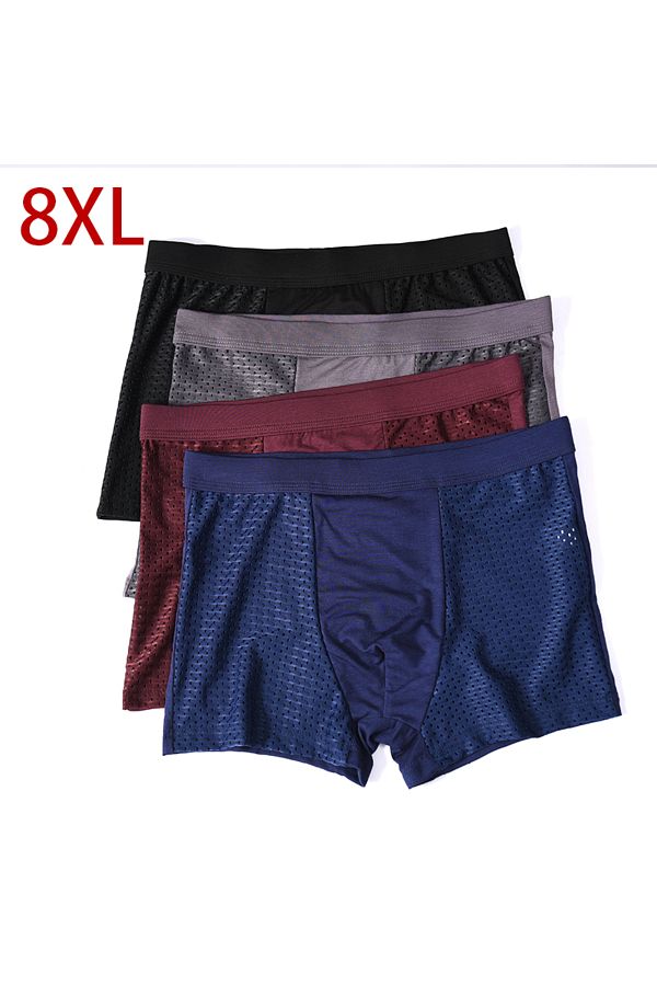 Choice 8XL Plus Banboo Fiber Men s Boxer Solid Panties Shorts Breathable Underpants Trendyol