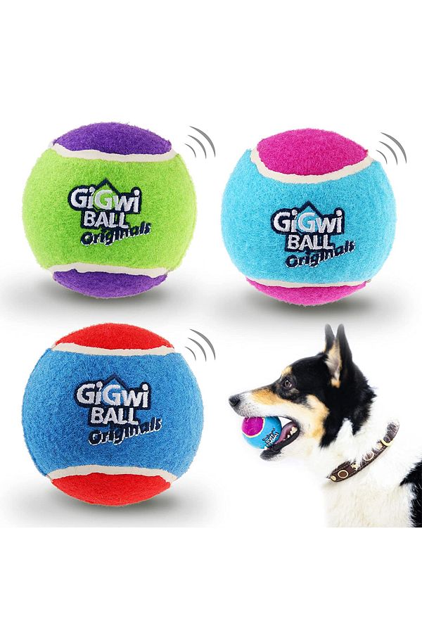 Choice Pet Dog Squeaky Tennis Ball Interactive Dog Toys High Bounce Sound Rubber Ball for Small Medium Trendyol