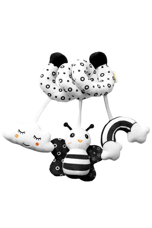 Choice Hanging Toys Car Seat Crib Mobile Infant Baby Spiral Plush Bed Stroller Bar Black and White Color. Trendyol